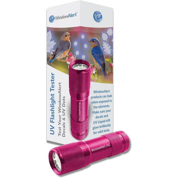 WindowAlert UV Flashlight Tester - 395 Nanometer LED UV Black Light Flashlight - Easily Check the UV Coating of Your WindowAlert Decals
