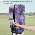 thumbnail image 5 of Yuyamidu Purple Marble Print Golf Bag Cover Portable Golf Bag Dust Cover Fashion Golf Caddy Bags Covers Golf Gifts for Men Women Golf Club Bag Accessories, 5 of 8