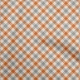 thumbnail image 1 of oneOone Polyester Spandex Orange Fabric Check Sewing Material Print Fabric By The Yard 56 Inch Wide, 1 of 4