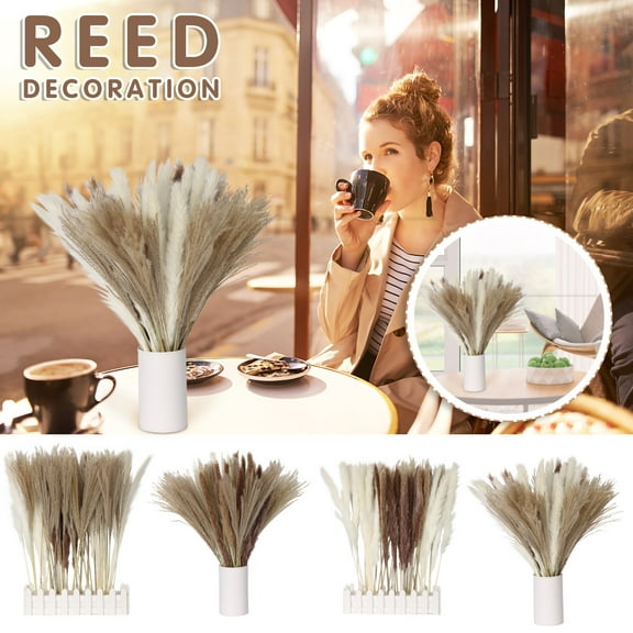 100Fens 60PC Dried Decoration Dried Flowers Vases Bouquet Boho Decoration Branches