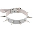 thumbnail image 2 of Gothic Spiked Punk Choker Collar With Spikes Rivets Women Men Emo Studded Chocker Necklace Silver Goth Jewelry zhangyuxiang LED, 2 of 2