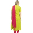 thumbnail image 4 of Atasi Designer Yellow Cotton Embroidery A-Line Straight Kurti Women's Clothing-26, 4 of 5