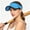 Blue, variant on Women's Open Top Ponytail Visor Breathable Sun Cap for Summer Free Size
