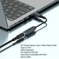 thumbnail image 3 of DC To Type C Cable, USB C To DC 5.5mm Cable 5.5x2.5mm Light Portable  For Travel, 3 of 8