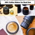 thumbnail image 6 of Portable Espresso Maker 2 1 Express Coffee Maker Compatible Capsules Ground Manual Machines Mini Hand Press Makers Travel Camping Hiking Classic, 6 of 9