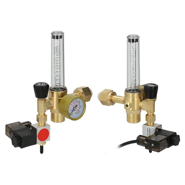 Regulador De CO2 Medero De Flujo Con Válvula Solenoide Regulador De Gas De Latón Para Carpas De Cultivo De Hidroponía Interior