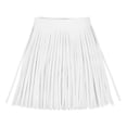 thumbnail image 1 of Unique Bargains 2 Yards Franges en Similicuir de 8 Pouces, Garniture à Pompons pour Couture, Blanc, 1 of 6