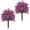 Purple, variant on Artificial Flowers with Ground Spikes, Garden Stake Faux Greenery Shrubs 24" Garden Accessories for Farmhouse Outdoor Outside Garden Porch Patio Wedding Party Decoration Watermelon Red 2pcs