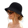 thumbnail image 2 of Women's Packable Floppy Wide Brim Bucket Hat Foldable Travel Vacation Sun Cap, 2 of 9