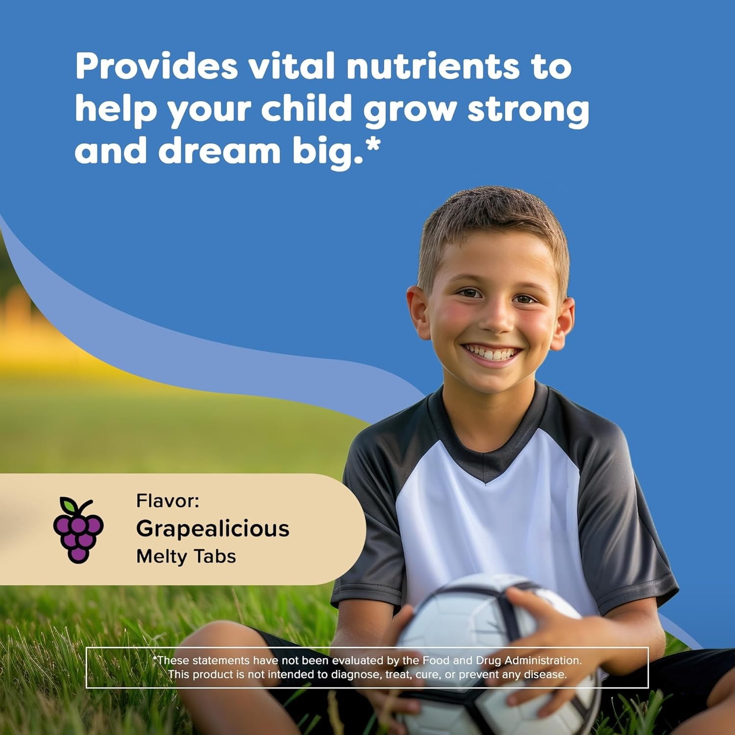 (3 pack) Renzo's Hercules Calcium Supplement with Vitamin D3 & K2 - Dissolving Kids Vitamins - 60 Grape-Flavored Melty Tabs