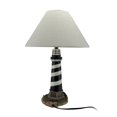 thumbnail image 3 of Cape Hatteras Black and White Striped Lighthouse Lamp, 3 of 3