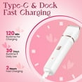 thumbnail image 3 of Obacre Bikini Trimmer for Women,Painless Electric Razor for Silk Skin,Cordless Wet/Dry Body Shaver for Trip,Replaceable Lady Facial Groomer,Waterproof & Easy Cleaning,Ceramic Blade,USB Charge Dock, 3 of 9