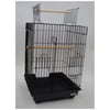 Ymlgroup 3 by 4" Bar Spacing Open Top Small Parrot Cage with Stand - 18"x18x56" in Black