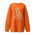thumbnail image 2 of Aayomet Sweatshirt For Women Hoodies Women Vintage Graphic Crewneck Sweatshirt 90s Print Long Sleeve Oversized Pullover Preppy Tops,Orange S-XXL, 2 of 3