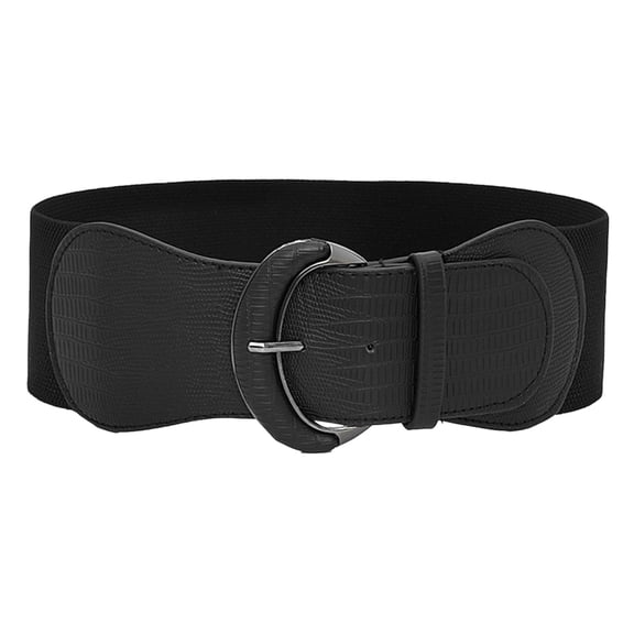 Tiqkatyck Belt Buckle Sales Today Clearance Women's Belt Women's Fashion Versatile Decoration Belt Dress Coat Elastic Belts for Women Black
