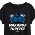 thumbnail image 3 of Marvel Black Panther - Valentine Be My Wakanda Forever - Women's Oversized Graphic T-Shirt, 3 of 5