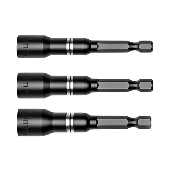 Magnetic Nut Driver Set Impact Power Hex Nut Driver Drill Bit Quick Changes Screwdriver Extension Rod Insert Accessories