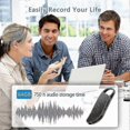 thumbnail image 2 of 64GB Voice Recorder, Voice Activated Recorder with Triple Noise Reduction, Small Audio Recorder for Lecture, Interview, 2 of 5