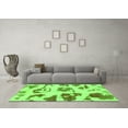 thumbnail image 3 of Ahgly Company Indoor Square Abstract Green Modern Area Rugs, 8' Square, 3 of 4
