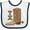 White and Navy, variant on Inktastic Texas Cowboy Boot Boys or Girls Baby Bib