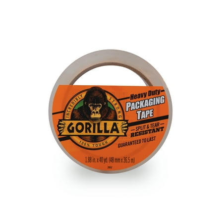 Gorilla Heavy Duty Clear Packaging Tape, 40 yard Roll