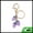 Purple, Gold Tone, variant on 1 Pc Handbag Charms Keychain Cactus Bag Accessories Green Silver Tone