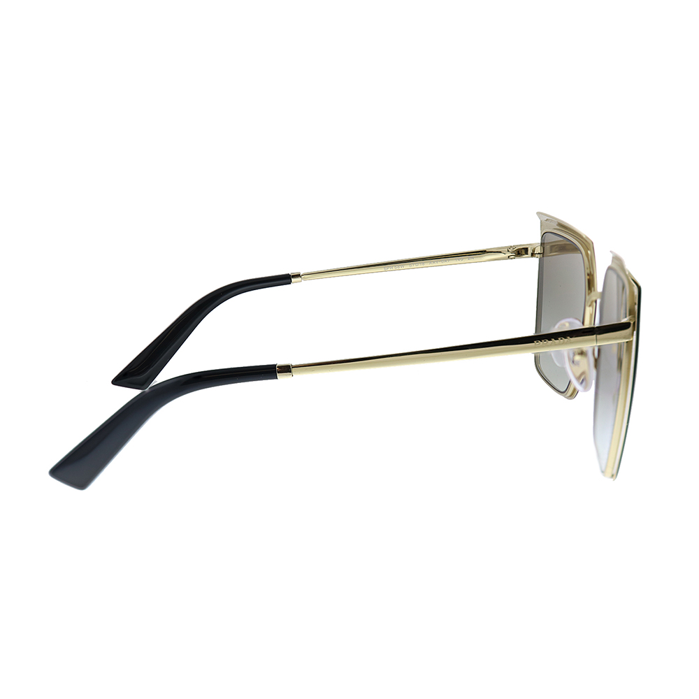 Prada PR 58WS Metal Womens Square Sunglasses Black Pale Gold 57mm Adult - image 3 of 3