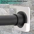 thumbnail image 4 of 2 Pack Support Adhésif pour Tringle de Rideau de Douche - Sans Perçage Requis YOUYOU, 4 of 4