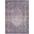 thumbnail image 2 of Hauteloom Bagacay Living Room, Bedroom Machine Washable Area Rug - Traditional - Plum, Teal, Dusty Pink - 6'7" x 9', 2 of 13