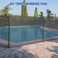thumbnail image 4 of YUSAZENS Mesh Pool Fence, Removable Safety Pool Barrier for Inground Above Ground Pool Backyard Garden 4x12ft, 4 of 8