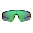 thumbnail image 2 of Panama Jack x Foster Grant Premium Shield Men's Sunglasses, Black Green Mirror, 2 of 5