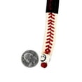 thumbnail image 2 of MLB Detroit Tigers Sports Team Logo Classic Gamewear Leather Baseball Bracelet, 2 of 2