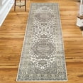 thumbnail image 5 of Superior Glendale Oriental Medallion Indoor Runner Rug, 2'7"x8', Green, 5 of 5
