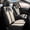 00-Black&Beige59, variant on LAONNVIR Car Seat Covers Custom Fit for Buick Verano 2002-2017:5 Seats Full Set Waterproof Leather Automotive Seat Protectors Black,FullSet(5Seat)