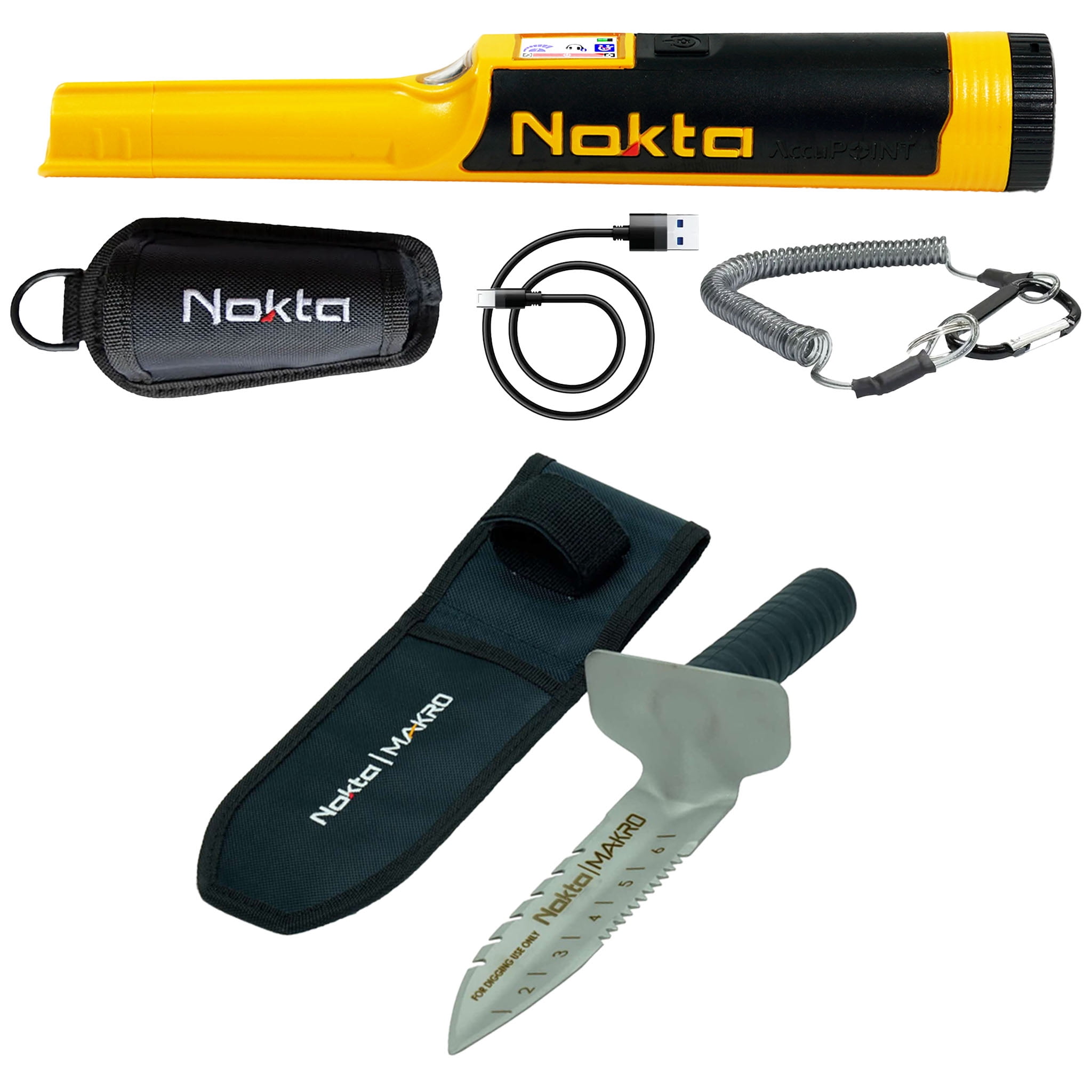 Nokta The Legend 2 SMF Waterproof Metal Detector with Accupoint Pinpointer, Backpack, and Premium Digger