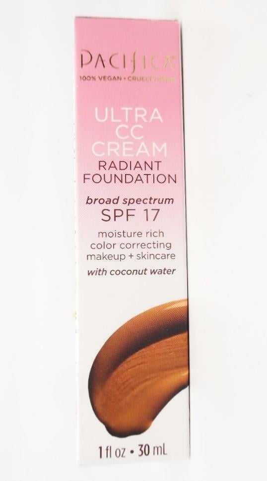 Pacifica Ultra CC Cream Radiant Foundation SPF 17 Color Correcting Makeup + Care