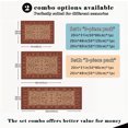 thumbnail image 3 of Farmhouse Kitchen Rugs Set 3 Piece, Boho Kitchen Mats for Floor, Non-Slip Kitchen Rug Waterproof Mats for Kitchen, Runner Rugs for Hallway Laundry Holiday Sink Decor, 3 of 12