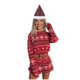 thumbnail image 6 of Gcvizuso Christmas Hats, Santa Hat, Red Plaid Christmas Hat Thick Golden Snowflake Hat Christmas Decoration Hat, 6 of 6