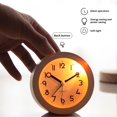 thumbnail image 4 of sunsanly Analog Alarm Clock Night Light Non-Ticking Silent Battery Operated Bedroom Desktop Digital Quartz Clock Children Students Birthday Gift, 4 of 8