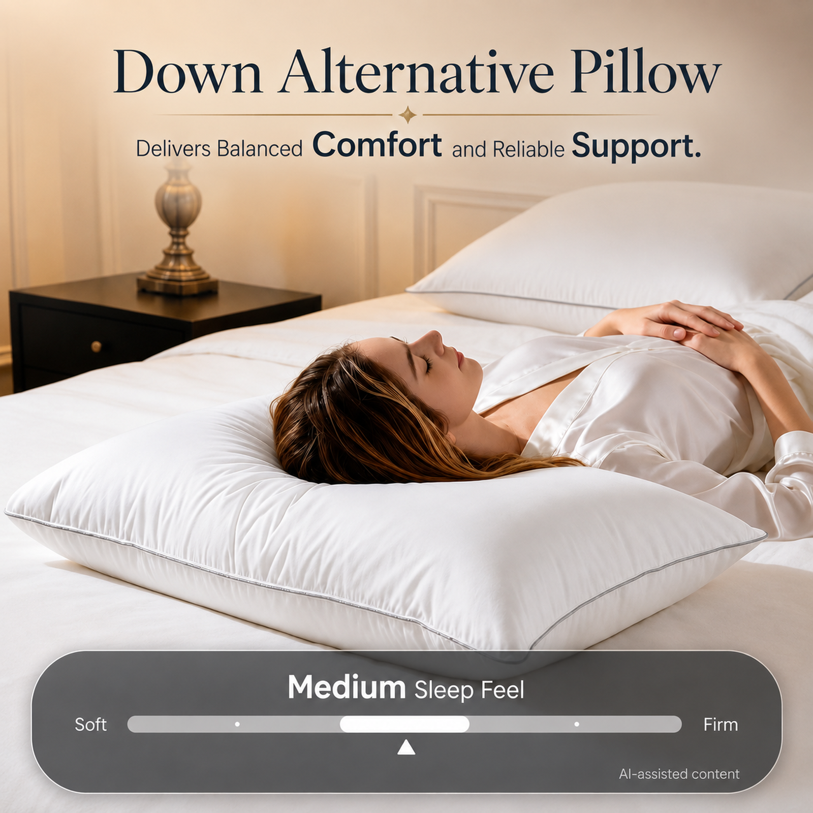 SORMAG Queen Size Down Alternative Pillows 2 Pack photo 2