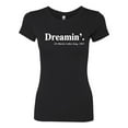 thumbnail image 2 of Dreamin' Dr Martin Luther King Jr. 1963 Womens Slim Fit Junior Tee, Black, Small, 2 of 3