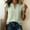 Green, variant on ClodeEU Women's V Neck Ruffle Cap Sleeve Blouse,Casual Loose Solid Summer Top Black,Women's Plus L