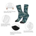 thumbnail image 3 of Kdxio Fish Style Print Children's Socks for Daily Wear and Sports Use Colorblock Mid-Calf Design Breathable Material, 3 of 5