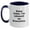 White/Navy, variant on Funny Executive Gifts for Graduation Two Tone Coffee Mug, 'Keep Calm, I'm (almost) An Executive.' - Gifts from Men to Executive Friends at Work