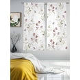 thumbnail image 2 of Elegant Spring Floral Sheer Curtains 72 Inch Length 2 Panels Set, Watercolor Birds Summer Botanical Voile Window Treatment Rod Pocket Curtains Sheers Drapes for Bedroom/Living Room/Kitchen 52"x72"x2, 2 of 7