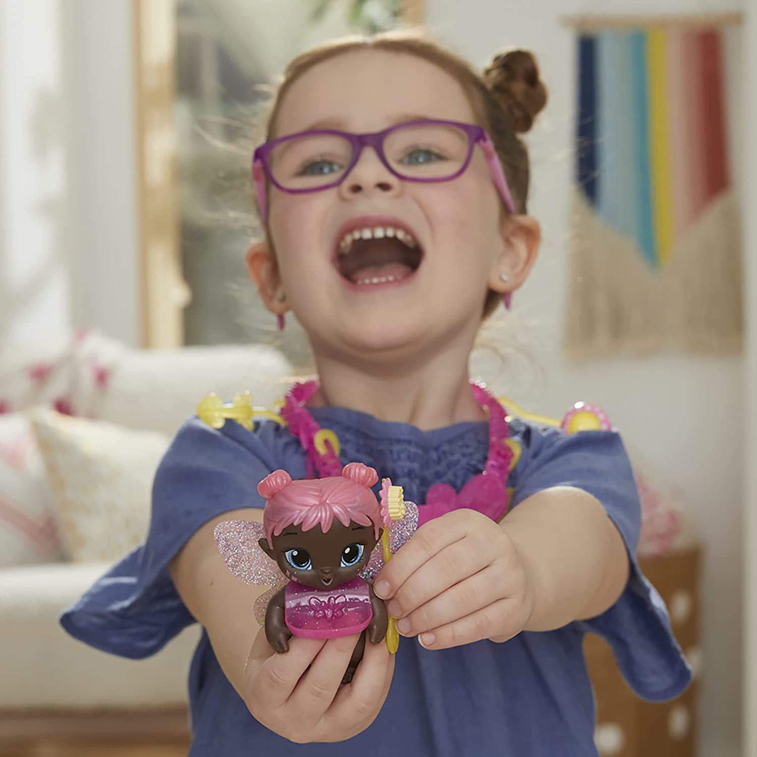 Baby Alive Carry 'n Care Necklace Rose Blossom Mini Doll - Walmart.com