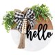 thumbnail image 3 of Door Welcome Sign Round Hello Wooden Door Sign Farmhouse Front Porch, 3 of 5