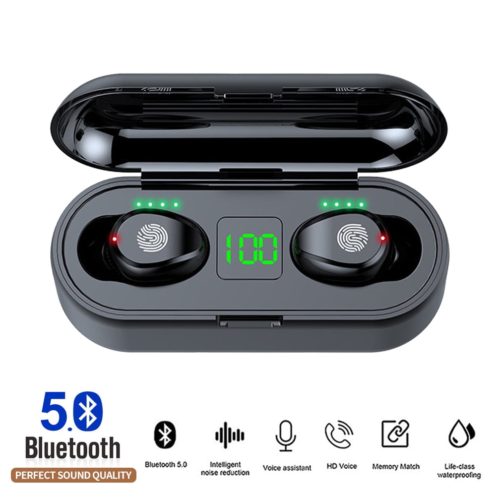 færdig Vågn op Dwell Wireless Earbuds Bluetooth Headphones - Touch Control V5.0 Earpieces  Wireless Mini Twins Stereo Sweatproof Sport Earphone Built in Mic Noise  Cancelling Headset with Charging Case(Updated Version) - Walmart.com