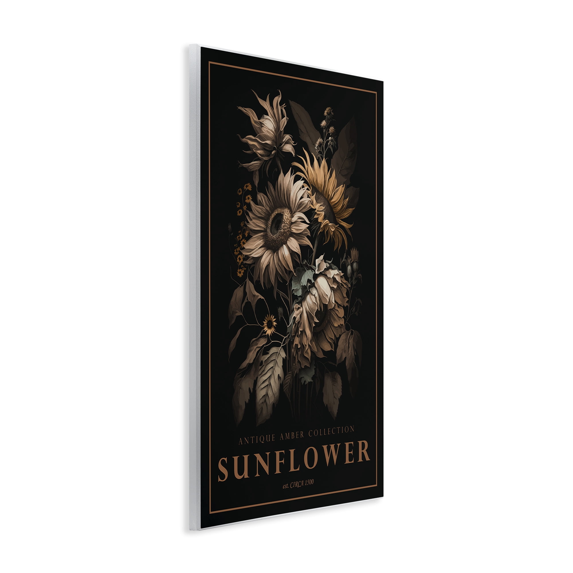 Stupell Industries Antique Sunflower Light Wall Plaque Art, design by Chris Giampietro
