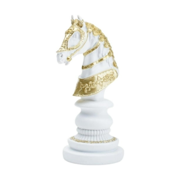 Estatua de ajedrez, adorno de mesa, centro de mesa, decoración única, inauguración de la casa Caballo